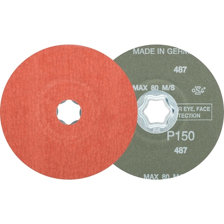 Pferd Combiclick Fiber Disc, 5", A-Cool, 150 Grit 40315